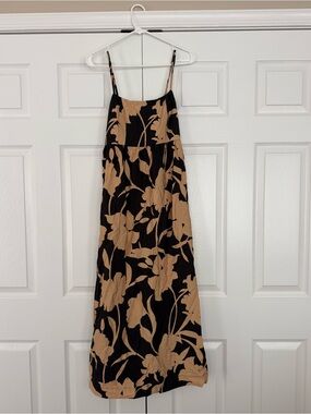 Target A New Day Black & Tan Floral Maxi Dress